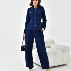 ensemble pantalon bleu