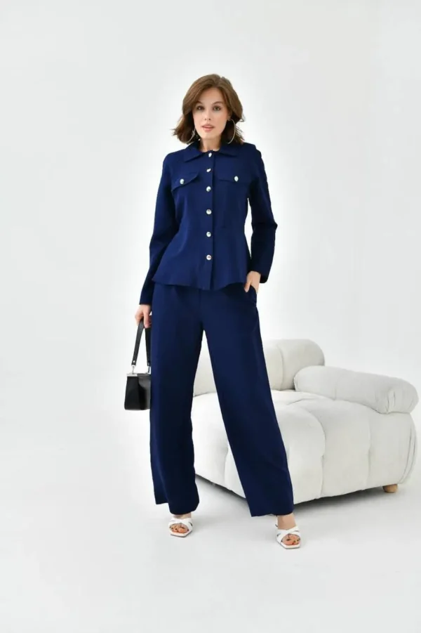 ensemble pantalon bleu