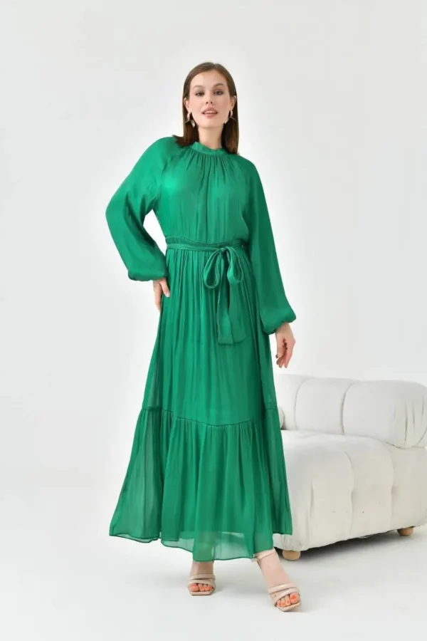 robe longue verte