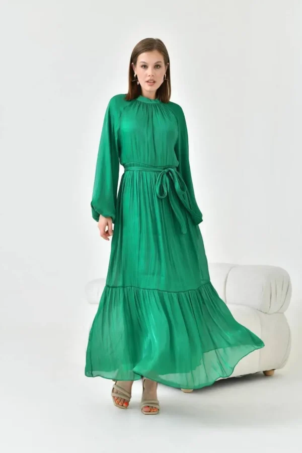 robe longue verte