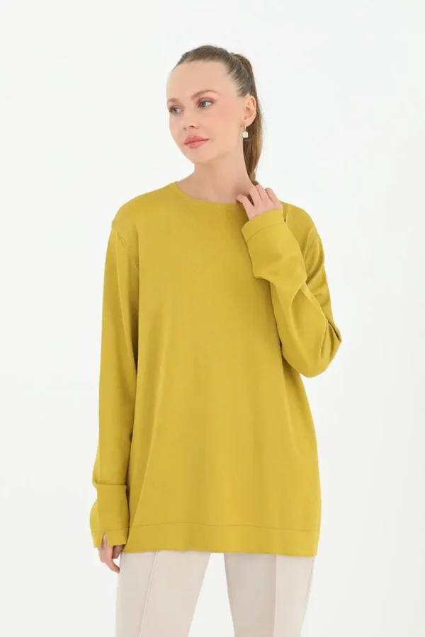 Sweat-shirt long, style tunique