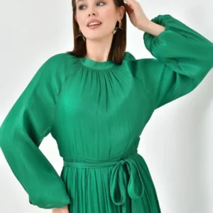 robe longue verte