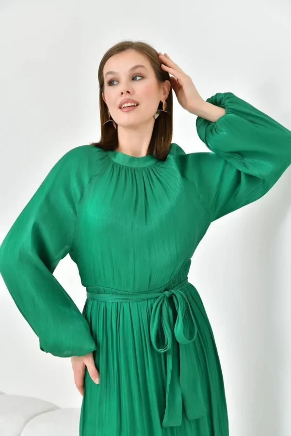 robe longue verte