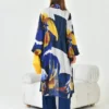 Ensemble 3 pièces: pantalon, débardeur et kimono